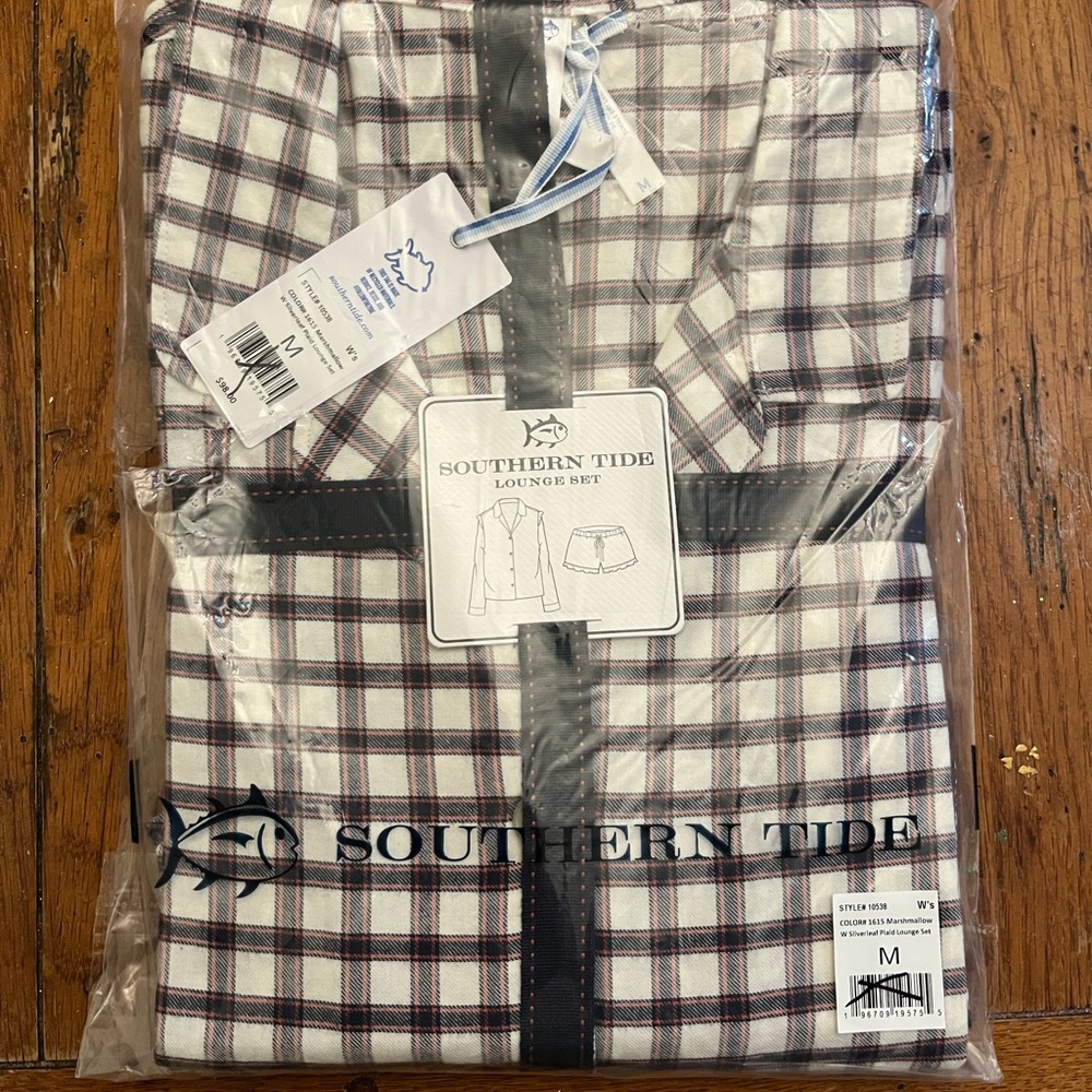 Southern Tide Women's Silverleaf Plaid Lounge Set NWT - Picture 6 of 9